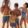 Meno Fluorescent Waist Print Swim Trunk, Nagoya - Swim Trunks - 3