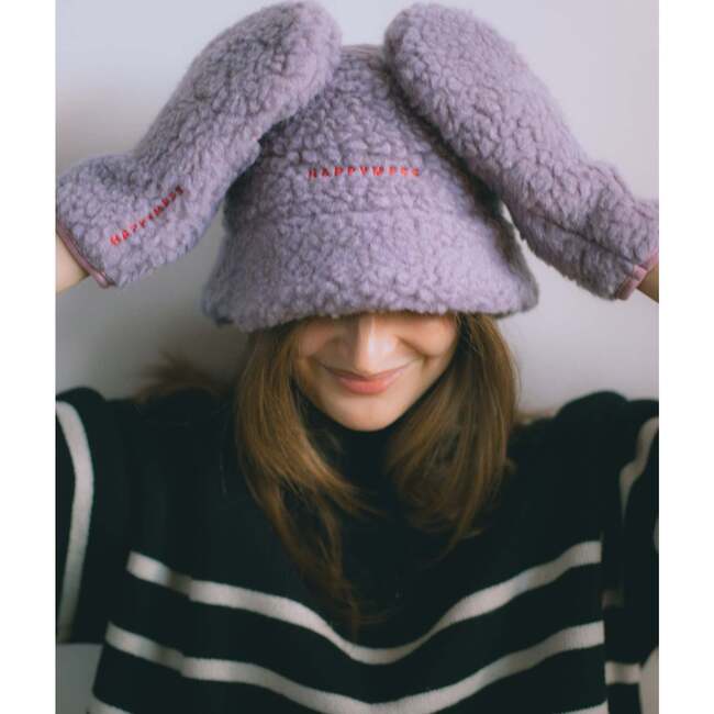Adult Merino Wool Bucket Hat, Lilac Cloud - Hats - 2