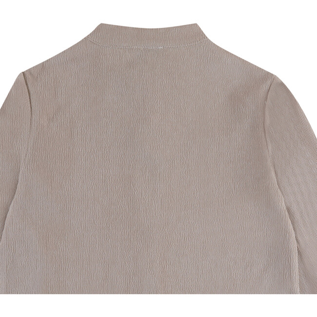 Nitou Classic Collar Long Sleeve Front Button Shirt, Soft Taupe - Shirts - 6