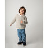 Bellare Classic Collar Long Sleeve Front Button Shirt, Off-White - Shirts - 2