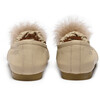 Izebella Sheep Leather Elastic Strap Ballerinas, Ivory - Mary Janes - 6