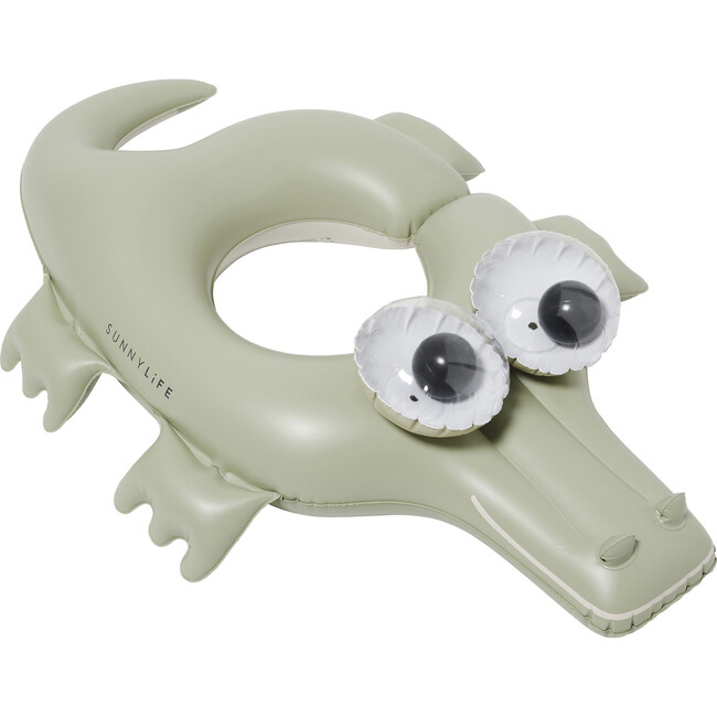 Tube Pool Ring: Cookie The Croc Khaki, Green