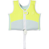Swim Vest: 1/2 - Salty The Shark, Aqua Neon Yellow - Pool Floats - 1 - thumbnail