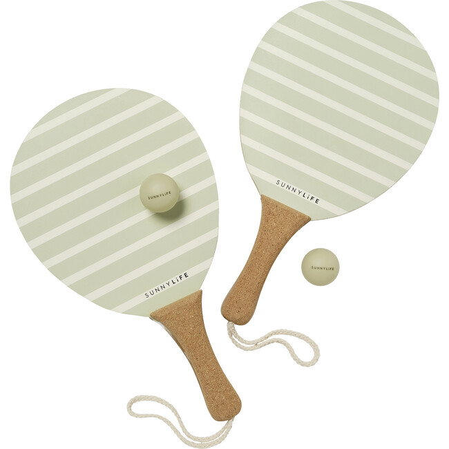 Vintage Beach Paddles: La Palma, Sage Stripe