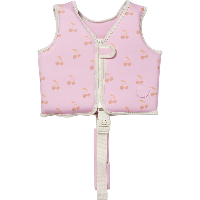 Swim Vest: 1/2, Cotton Candy Cherry Pink