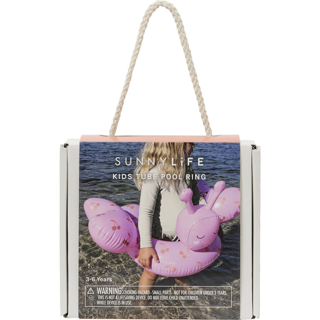 Tube Pool Ring: Cotton Candy Cherry Butterfly, Pink - Pool Floats - 2