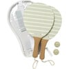 Vintage Beach Paddles: La Palma, Sage Stripe - Outdoor Games - 2