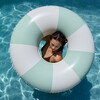 Tube Pool Ring: The Vacay, Soft Olive Stripe - Pool Floats - 3