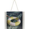 Slim Tube Pool Ring: Tides Out, Neon Yellow Stripe Citrus - Pool Floats - 2