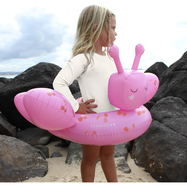 Tube Pool Ring: Cotton Candy Cherry Butterfly, Pink - Pool Floats - 3