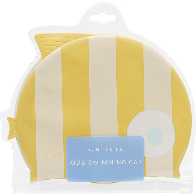 Swim Cap: Finn the Fish, Mustard Stripe - Water Toys - 2