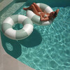 Tube Pool Ring: The Vacay, Soft Olive Stripe - Pool Floats - 6