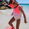 Swim Vest: 1/2 - Melody the Mermaid, Neon Strawberry Pink - Pool Floats - 5