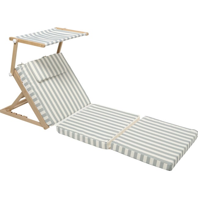 Pool House Daybed: La Palma, Sage Stripe