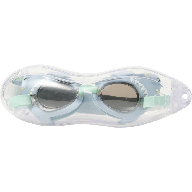 Mini Swim Goggles: Salty The Shark, Aqua Blue - Water Toys - 2
