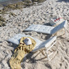 Reclining Beach Chair: Casa Cream, Off White - Accent Seating - 3