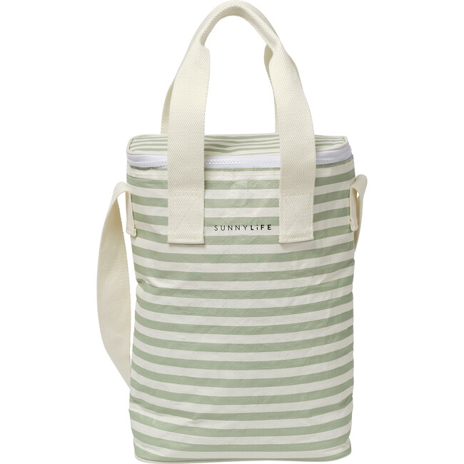 Light Cooler: Drinks Bag - La Palma, Sage Stripe