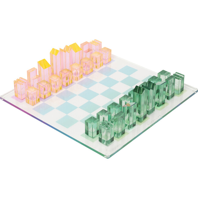Lucite: Chess & Checkers, Ombre Sherbert