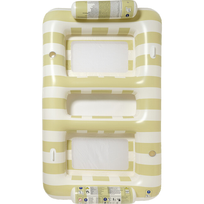 Luxe Twin Hammock Float: Casa, Sand Stripe - Pool Floats - 4