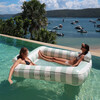 Luxe Twin Hammock Float: The Vacay, Soft Olive Green - Outdoor Games - 3