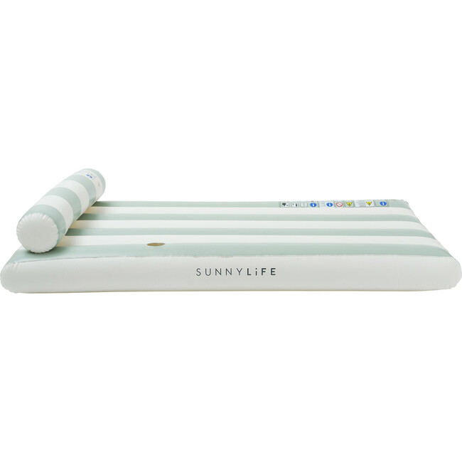 Luxe Lilo, Green Stripe - Pool Floats - 4