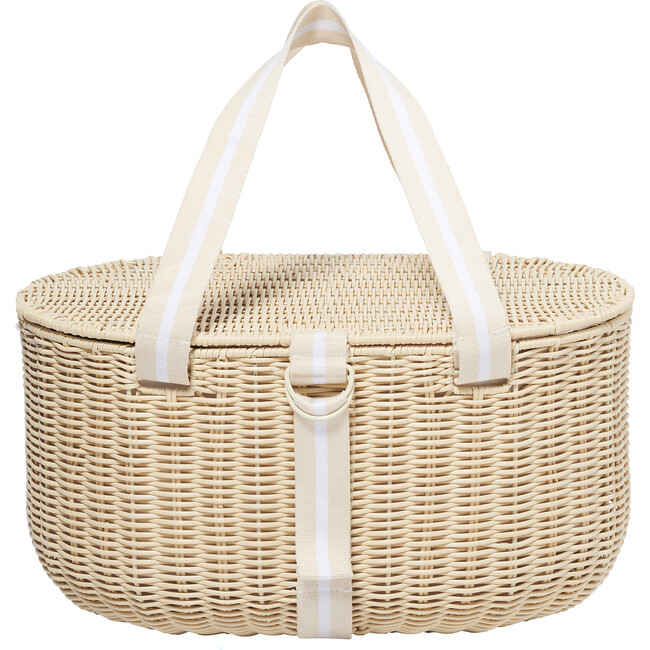 Large Picnic Basket: Le Weekend Natural, Beige