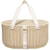 Large Picnic Basket: Le Weekend Natural, Beige - Baskets & Bins - 1 - thumbnail