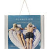 Lie-On Twin Float: Stole My Heart, Pink Stripe - Pool Floats - 2