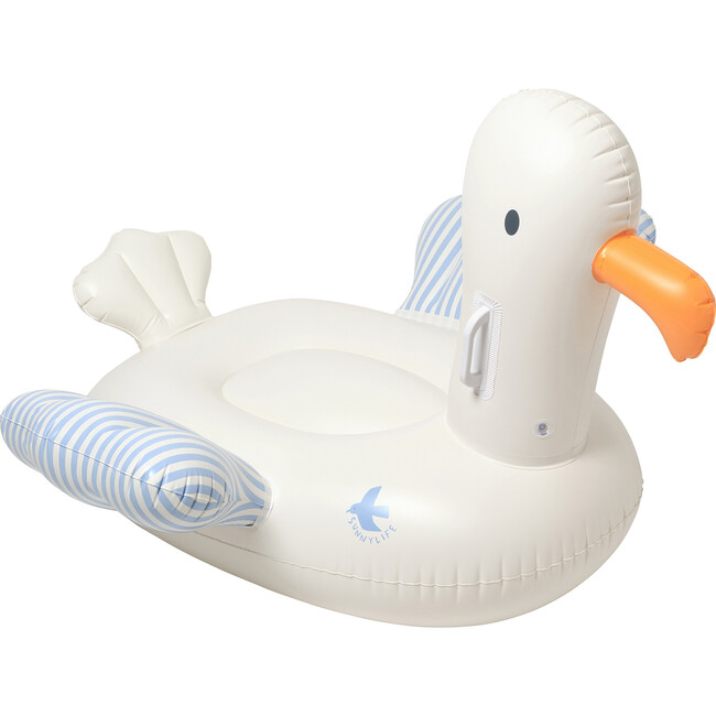 Kids Ride-On Float: Sid The Seagull, Blue Stripe