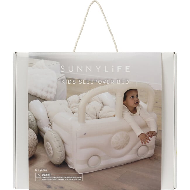 Kids Sleepover Bed: Summer Van Sand, Beige - Beds - 2