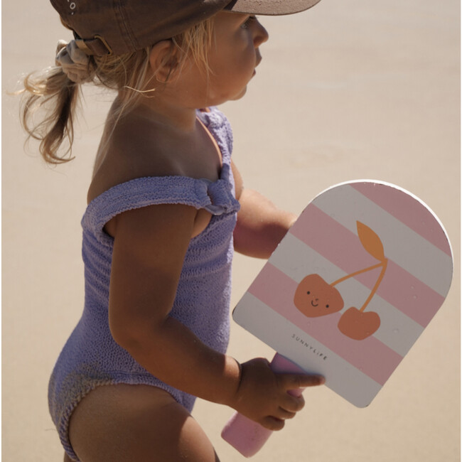 Kids Velcro Beach Bats: Cotton Candy, Cherry Pink - Outdoor Games - 3