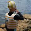 Kids Swim Vest: 3/6 - Sid The Seagull, Mustard Stripe - Pool Floats - 3