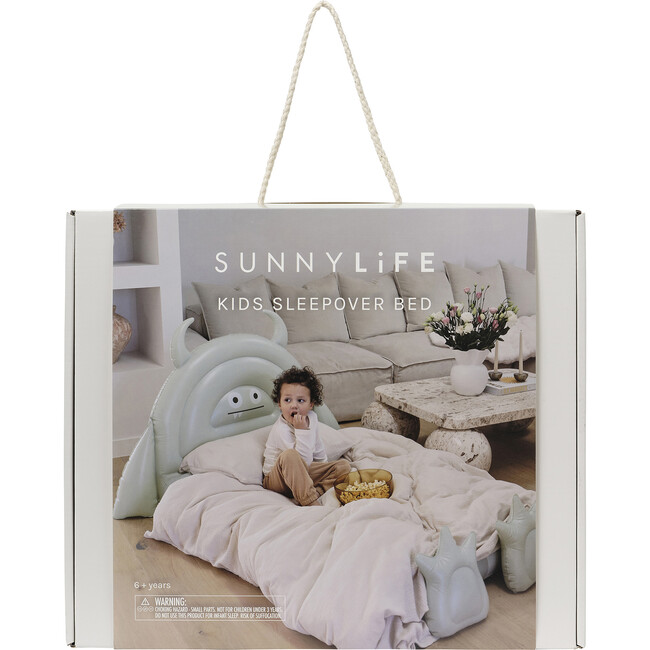 Kids Sleepover Bed: Monster, Sage - Beds - 2