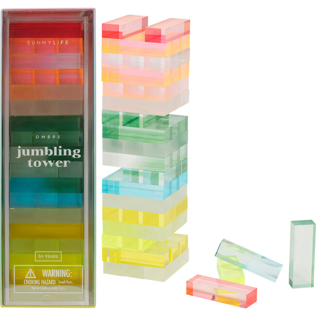 Lucite: Jumbling Tower, Ombre Sherbert - Games - 6