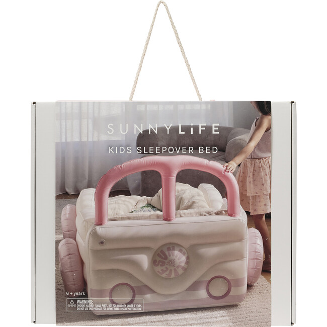 Kids Sleepover Bed: Summer Van Candy, Pink - Beds - 2