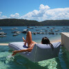 Luxe Lie-On Lounger: Le Weekend, Navy - Pool Floats - 6