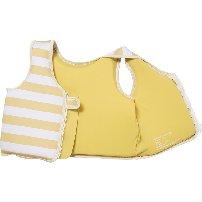 Kids Swim Vest: 3/6 - Sid The Seagull, Mustard Stripe - Pool Floats - 4