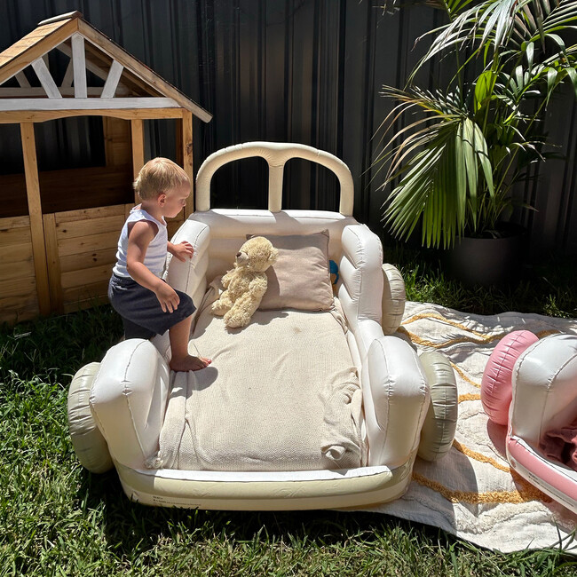 Kids Sleepover Bed: Summer Van Sand, Beige - Beds - 4