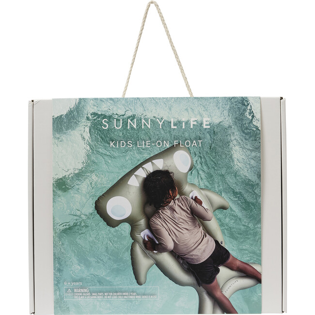 Kids Lie-On Float: Salty The Shark, Khaki - Pool Floats - 2
