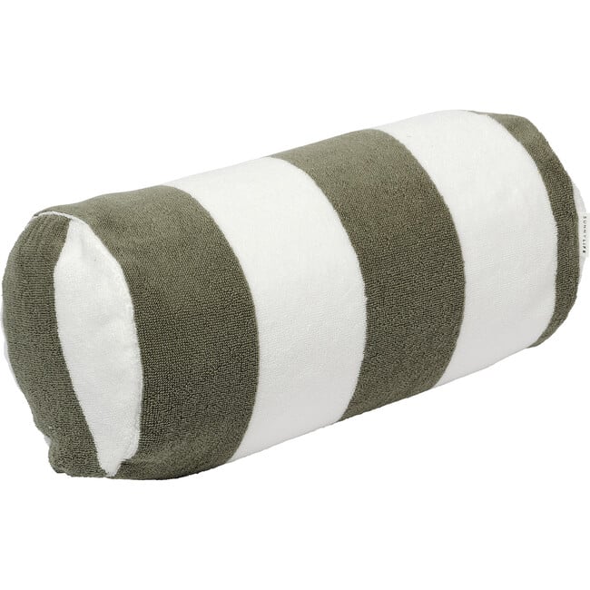 Inflatable Beach Pillow: The Vacay, Olive Stripe