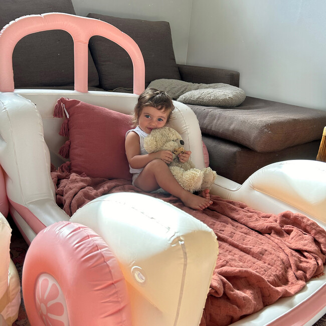 Kids Sleepover Bed: Summer Van Candy, Pink - Beds - 4