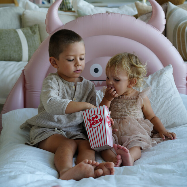 Kids Sleepover Bed: Monster, Pink - Beds - 6