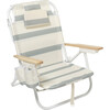 Deluxe Beach Chair: La Palma, Sage Stripe - Accent Seating - 1 - thumbnail