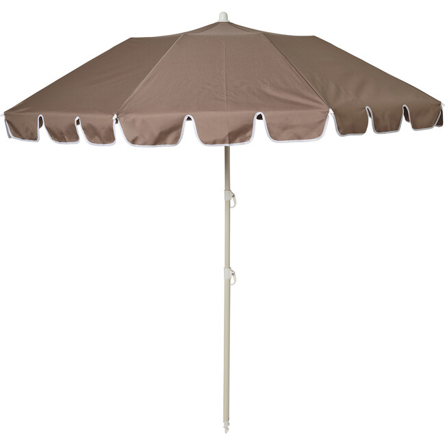 Compact Beach Umbrella: Rustico Driftwood, Brown