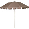 Compact Beach Umbrella: Rustico Driftwood, Brown - Umbrellas - 1 - thumbnail