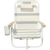 Deluxe Beach Chair: La Palma, Sage Stripe - Accent Seating - 2