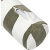 Inflatable Beach Pillow: The Vacay, Olive Stripe - Pillows - 4