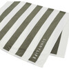 Beach Towel: The Vacay, Olive Stripe - Towels - 2