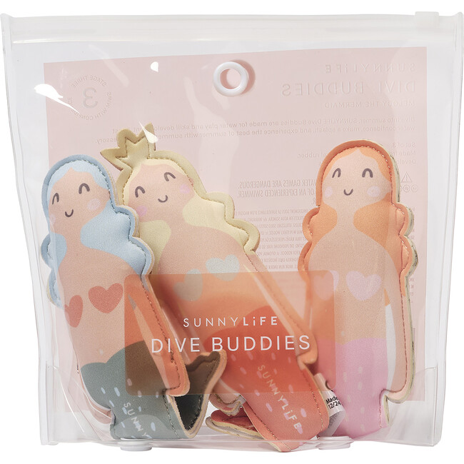 Dive Buddies: Melody The Mermaid - 3pk, Multi - Water Toys - 4