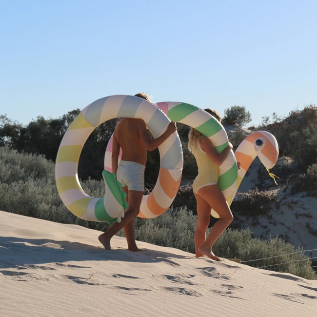 Giant Inflatable Noodle: Poolside, Sorbet Stripe - Pool Floats - 6